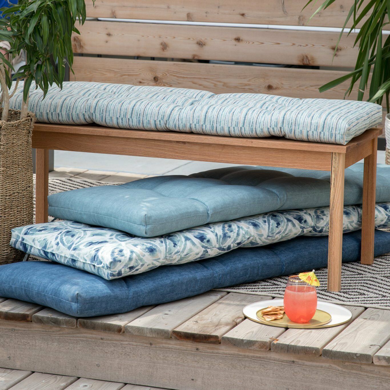 55 x 18 outdoor bench cushion