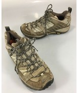 Merrell Womens 9 Hiking Trail Shoes Siren Sport Olive Beige Vibram Soles - $33.81