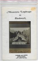 Minnesota Landscape in Blackwork Embroidery Pattern size 9" width X 7.75 height  - $12.00