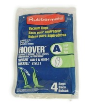 4 Rubbermaid Hoover Vacuum "A" Bags Top Fill Convertible - $11.83