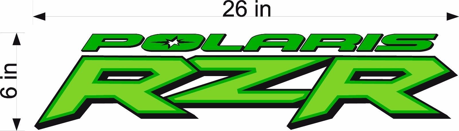 Polaris Logo RZR / GREEN / 26