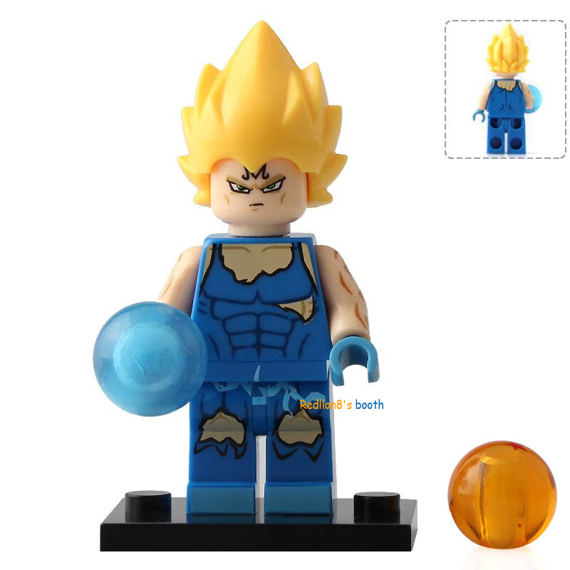 Vegeta Dragon Ball Super Saiyan Minifigure Lego Compatible Toys
