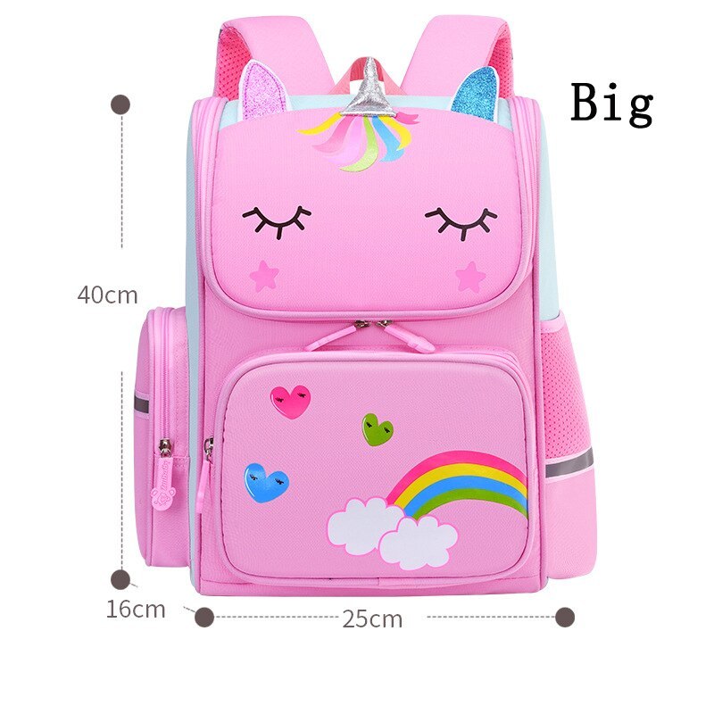 New School Backpa Little Girls Book Bag Pattern Cute Girl School Bag 3D ...