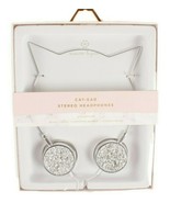 Silver Stereo Headphones with Cat Ears and Bling Nanette Lepore NEW - $23.36
