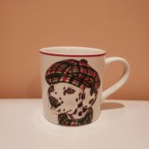 Williams Sonoma Mug, Dalmatian Spotted Dog with Winter Hat Scarf