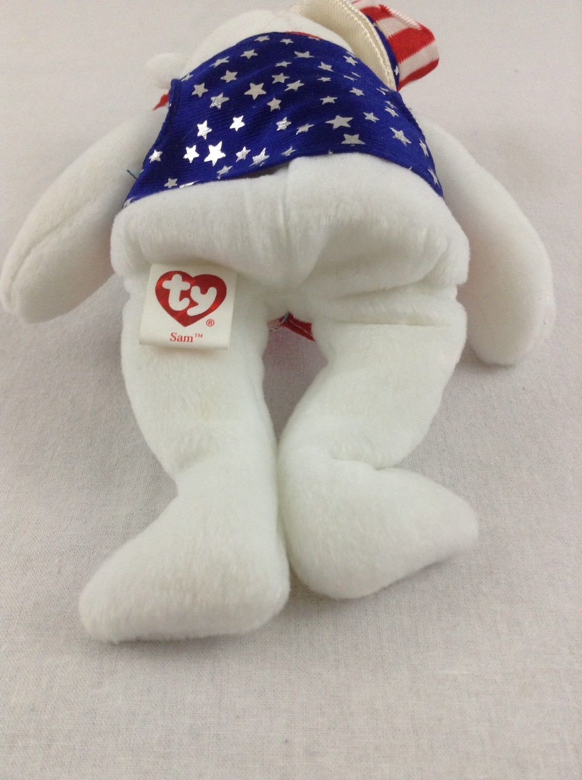 2000 Ty Beanie Baby Bear American Red White Blue Stuffed Plush Animal