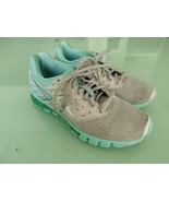 Asics Gel Quantum 180 Womens Running Shoes Gray Silver Green US Size 7.5 - $41.58