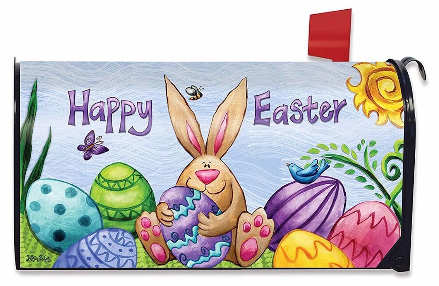 Briarwood Lane Happy Easter Large Mailbox Cover Bunny Holiday