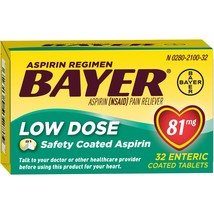 Bayer Low Dose Aspiring Safety Coated Tablets, 81 mg, 32 Count.. - $9.89