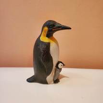 Penguin Figurine, Realistic, 2006 Safari PVC Animal, Emperor Penguin with Baby image 6