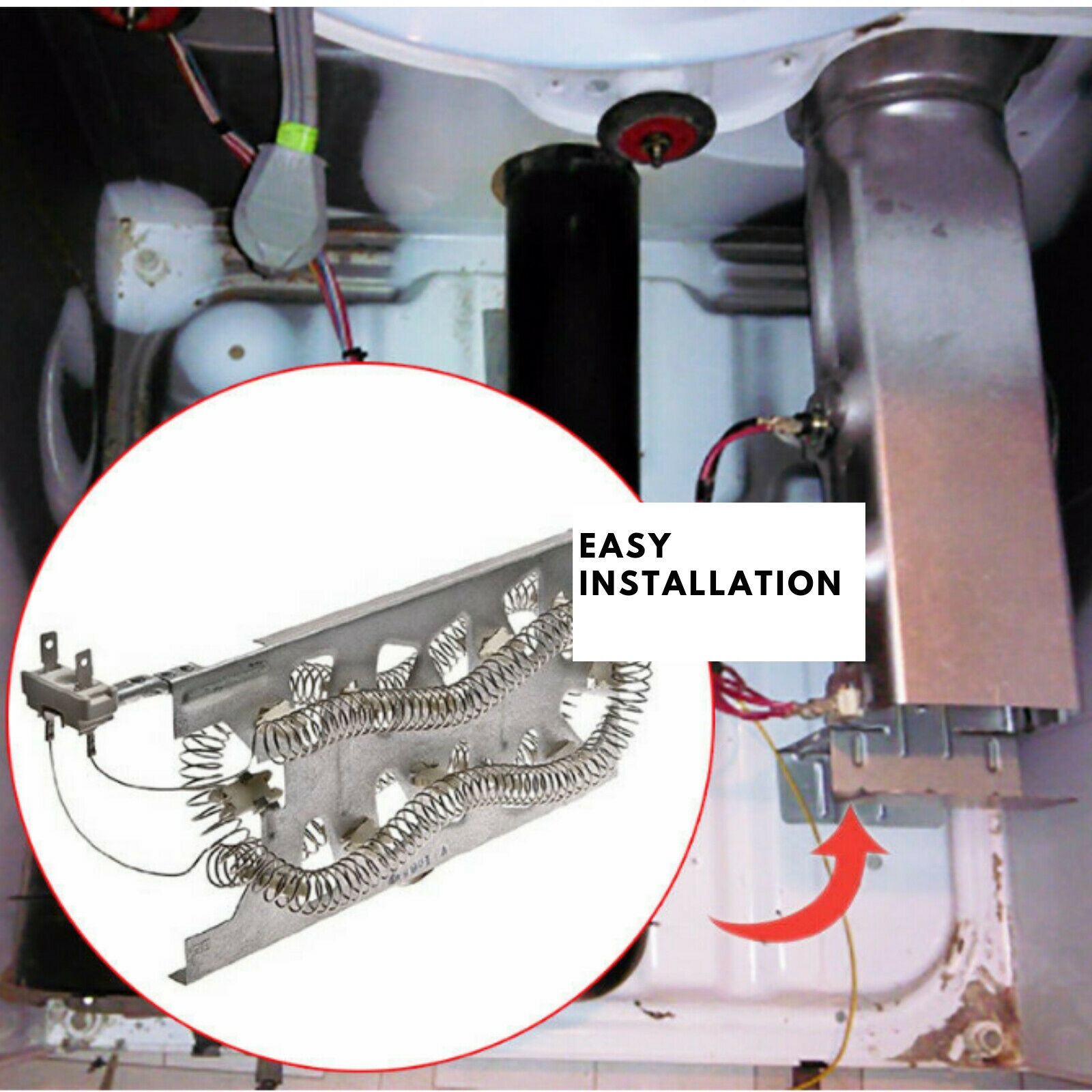 Dryer Heating Element 5400W 240V Kenmore Whirlpool Duet GEW9250PW0