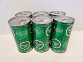 Vtg 6 Pack Rare Soda Hut Ginger Ale E Weymouth Mass Straight Steel Soda ... - $18.51