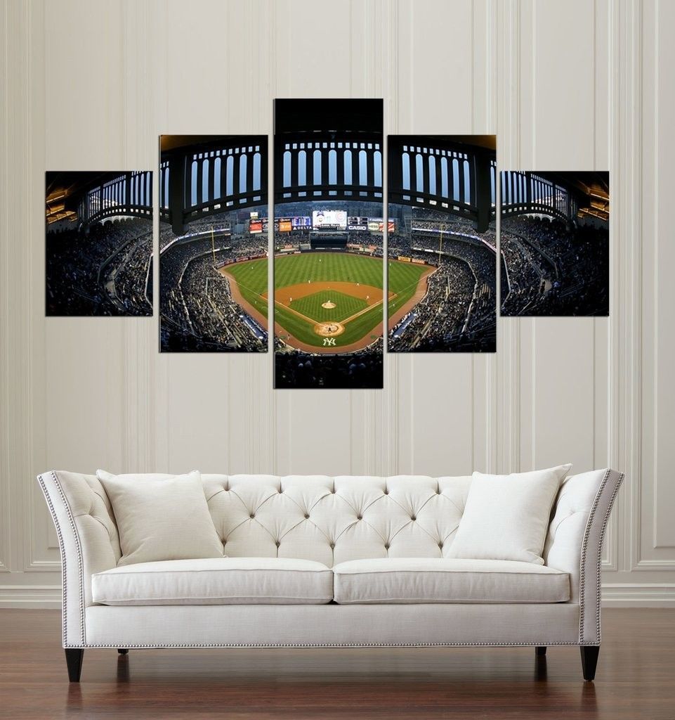 New York Yankees Yankees Stadium 5 Piece Canvas Art Wall Art Picture Home Decor Posters & Prints