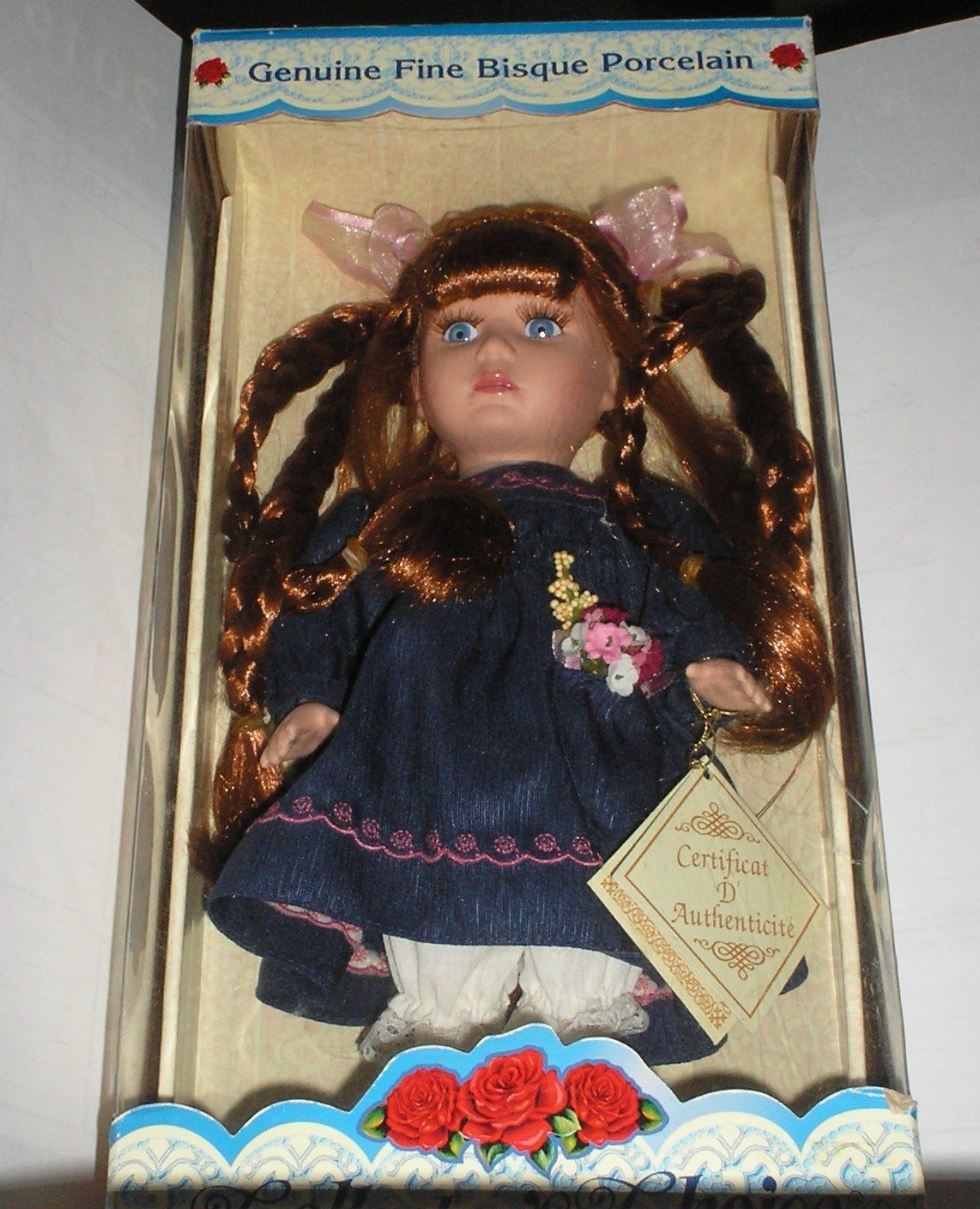 Collectors Choice Genuine Fine Bisque Porcelain Doll In Box Other