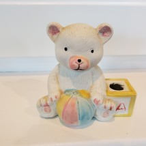 Airplant in Vintage Teddy Bear Pot, Air Plant Holder, Nursery Decor, Baby Shower image 5