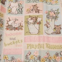 Craft Fabric, Fat Quarters, set of 3, Cat Kitten Animal Fabric Pieces image 4