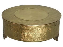 NauticalMart Classic Gold Cake Stand 20" Round