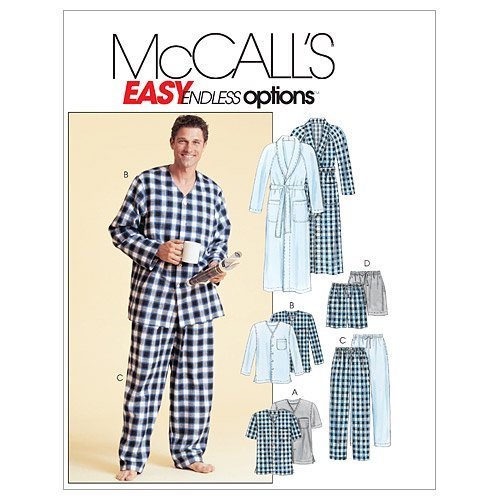 McCall's Patterns M4244 Men's Robe, Belt, Tops, Pants and Shorts, Size Z (XLG-XX