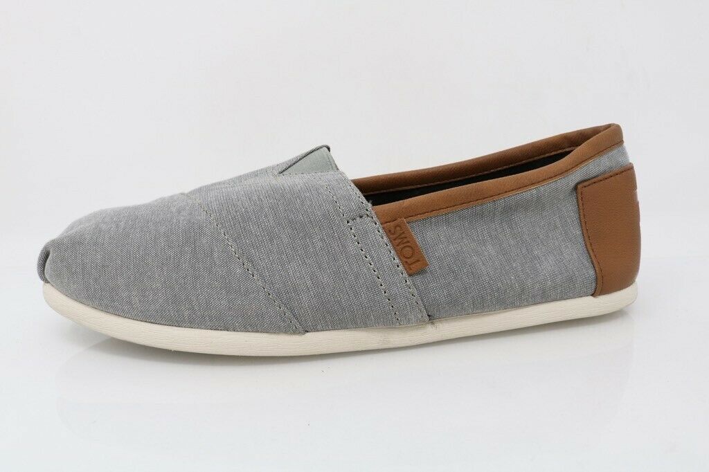 Toms Mens Cloudbound Alpargatas Shoes Gray Chambray