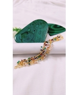 Natural Emerald, Ruby and Sapphire Beads Bracelet, Coloured Gemstones Br... - $115.00+