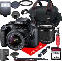 Canon EOS 4000D DSLR Camera w/Canon EF-S 18-55mm F/3.5-5.6 III Zoom Lens + Case - $453.99