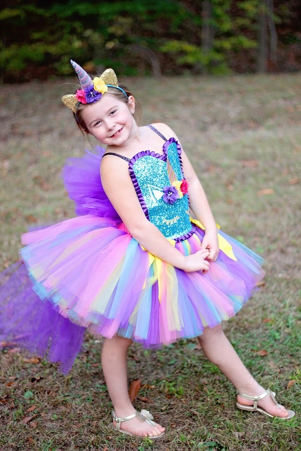 unicorn tutu dress for girl