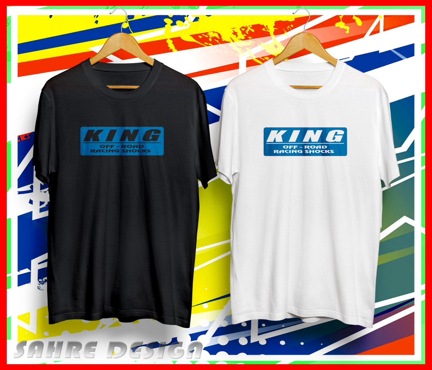 King Off Road Racing Shock Logo Edition Heavy Style T-Shirt Usa Size S-5XL