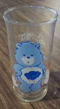 VINTAGE 1983 THE CARE BEARS GRUMPY BEAR 6&quot; Collector&#39;s GLASS CUP Pizza Hut - $19.80