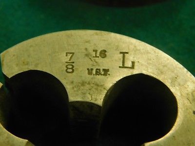 Pratt /& Whitney USA 7//8/"-14 USF Adjustable Left Hand Thread Die 2.0/" OD