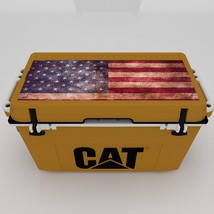 Caterpillar Cat Hard Cooler with American Flag Lid Graphic, 55 Quart, Cat - $503.99