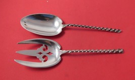 Twist by Dominick &amp; Haff Sterling Silver Salad Serving Set 2pc Original 9&quot; - $274.55