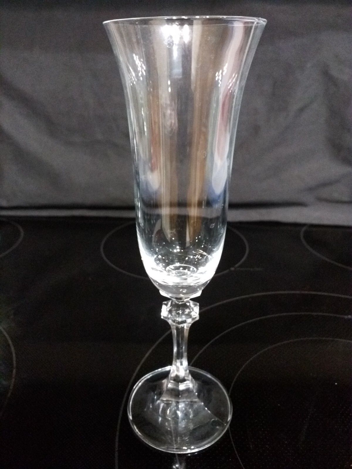 6 Elegant Flare Lip Rim Finger Rest Downton Abbey Champagne White Wine glass Shot Glasses
