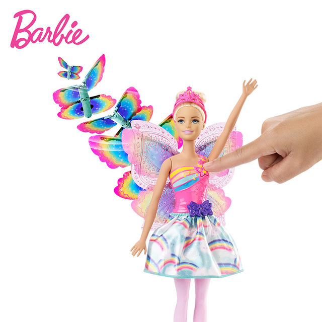 barbie dreamtopia rainbow cove flying wings fairy doll