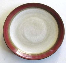 Gibson Elite Conture Band Red Extra Large Stoneware Collectible Dinner Plate - $18.99