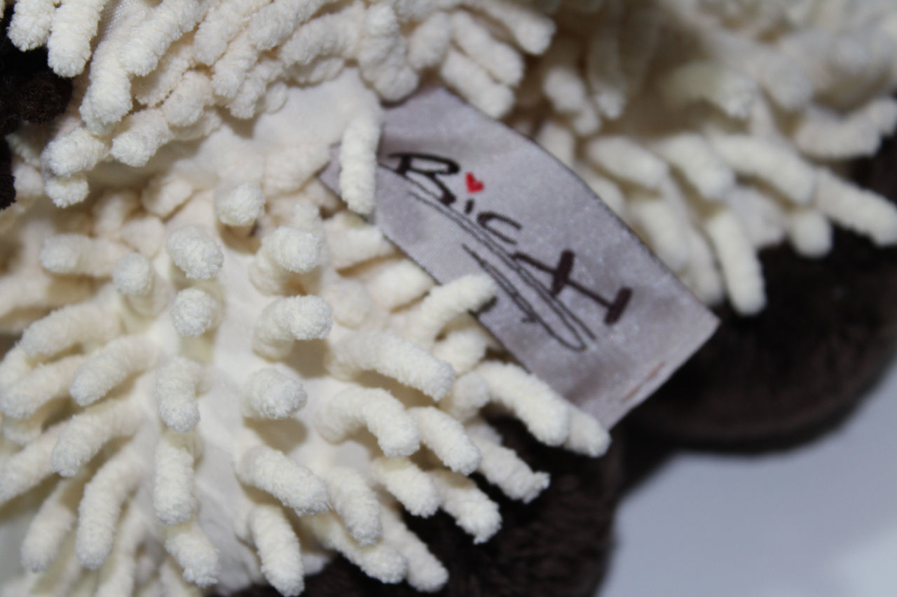 Cute COLOR RICH SHAGGY MOP COW Bean Filled STUFFED PLUSH ANIMAL Soft