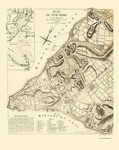 New York New York Planning - French Engineers 1775 - 23.00 x 29.04 - $36.58+
