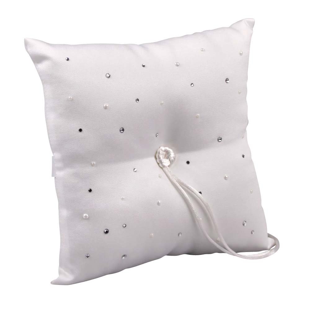 Beverly Clark Celebrity collection, ring pillow, white