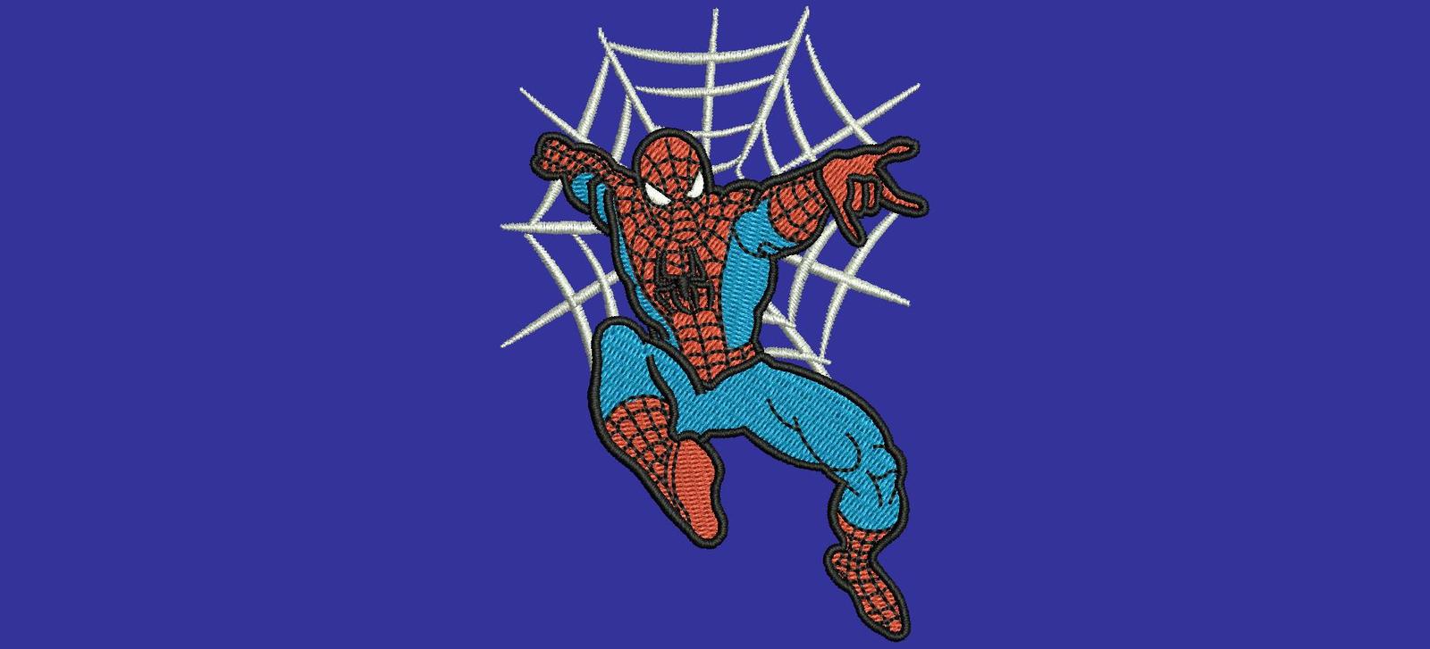 Spiderman 9 Spider man digitized embroidery and 10 similar items