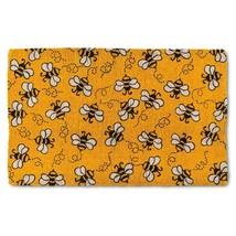 Flying Bees X-Large Doormat with Durable Coir Fiber 30" x 48" Long Yellow Black
