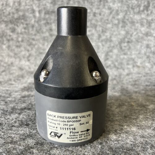 Griffco Valve BPG050P 1/2" NPT Back Pressure Valve 10250PSI New