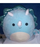 Squishmallows MALIK the Triceratops Dinosaur 16&quot;H NWT - $36.88