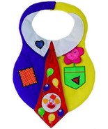 Cute Baby&#39;s Feeding/Drooling Bib Colorful Clown Shirt with Tie 8814 - $19.39