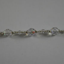 .925 RHODIUM SILVER NECKLACE WITH TRANSPARENT CRYSTALS image 3
