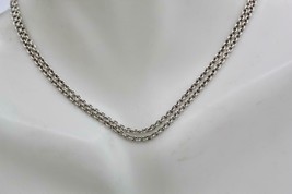 Tiffany &amp; Co. Elsa Peretti 925 Sterling Silver Rolo Link Chain Necklace ... - $130.90