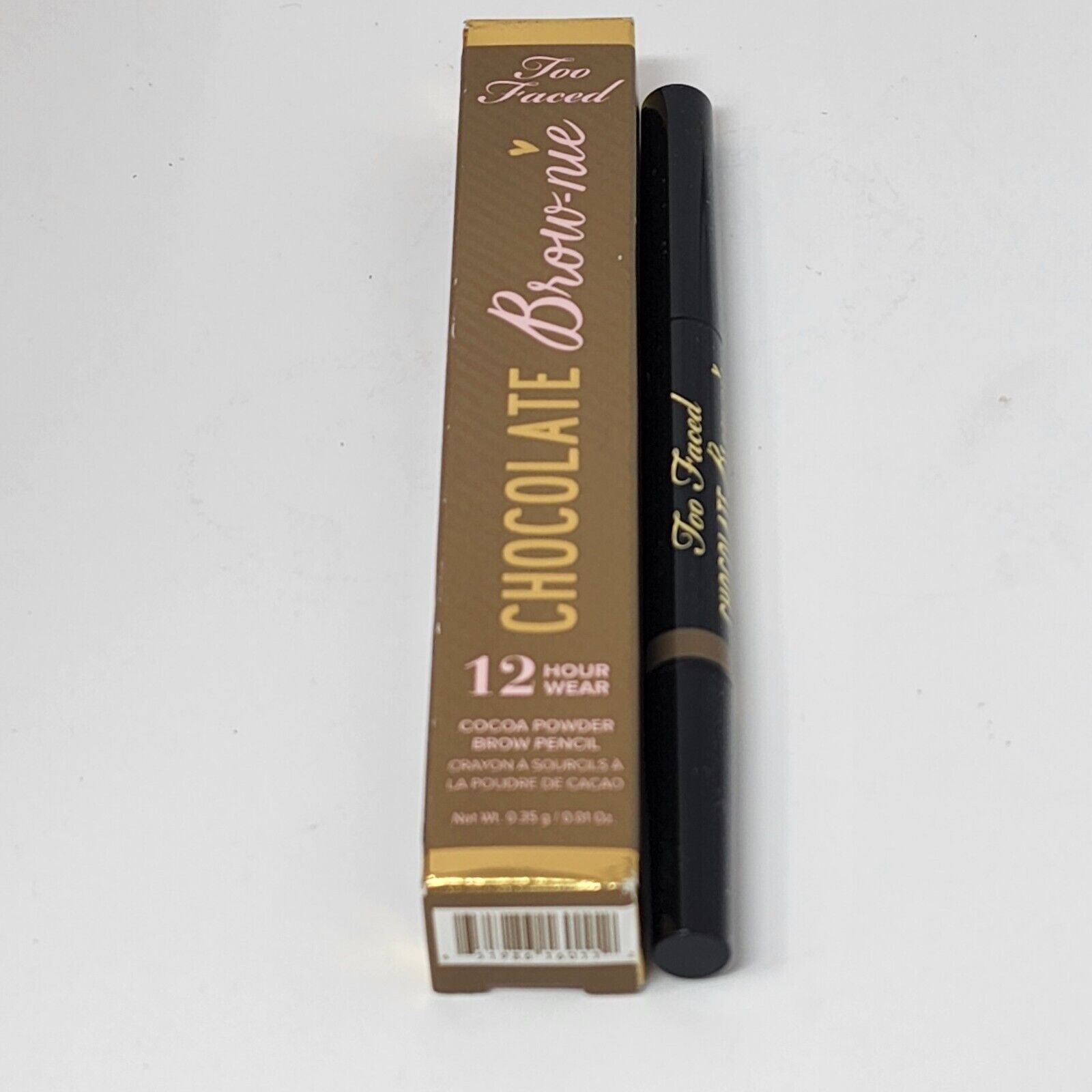 New Authentic Too Faced Chocolate Brownie Cocoa Powder Brow Pencil Taupe - $16.82