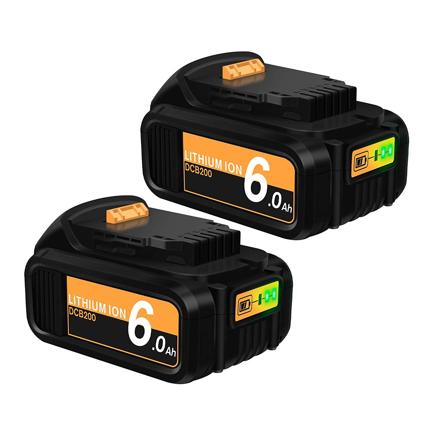 Primary image for 2Pack 6.0Ah Dcb205 Battery Replacement For Dewalt 20V Battery Max Xr L