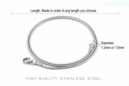 1.5mm Snake Chain Necklace Pure Stainless (26)