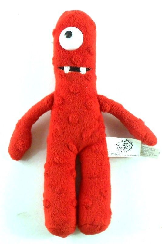 Yo Gabba Gabba! Male Red Cyclops MUNO Plush Stuffed Animal Toy Monster ...