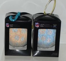 Team Sports NFL Football Jacksonville Jaguars LED Christmas Ornament Set of 2 image 3