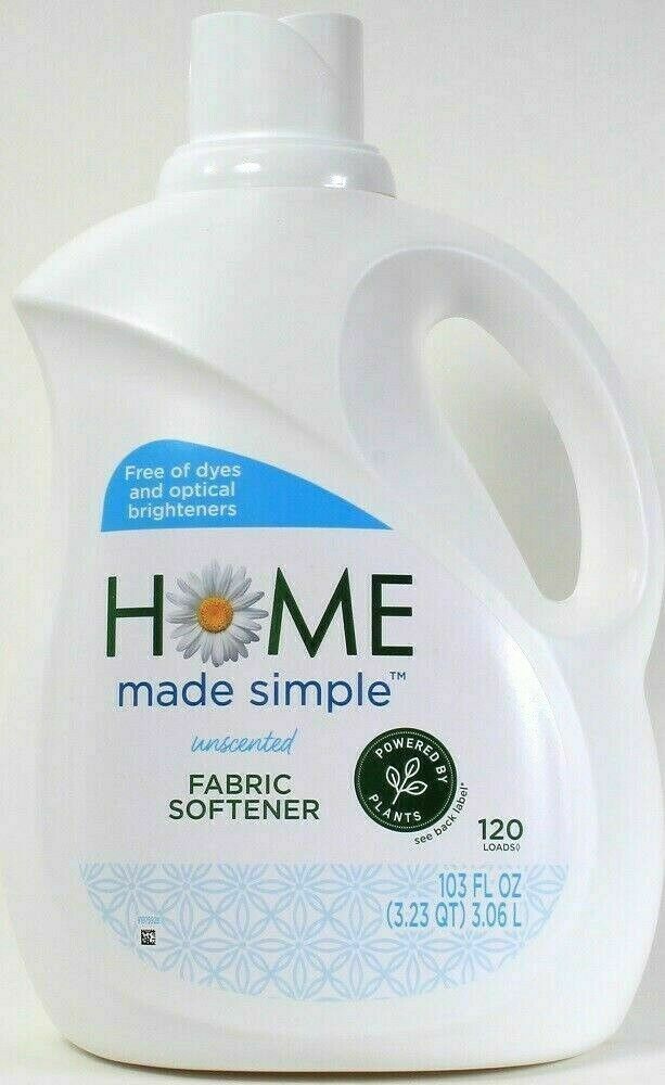 Home Made Simple Unscented Plant Powered 120 Loads Fabric Softener 103